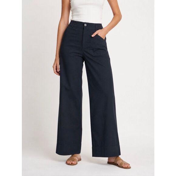 Maeve Pants - Anthropologie Maeve The Colette Wide Leg Pants Black Size 30 Trouser
